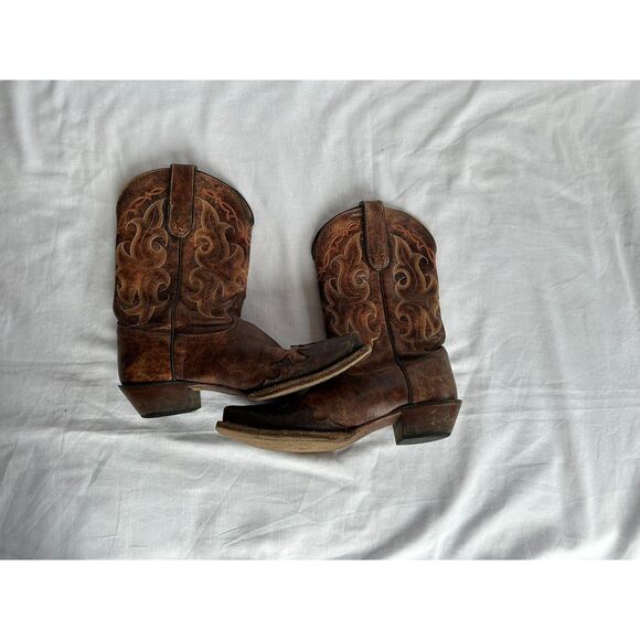 Women's Tony Lama Snip Toe Cowboy Boots, Size 8B Chore/Work Boot - Picture 7 of 9